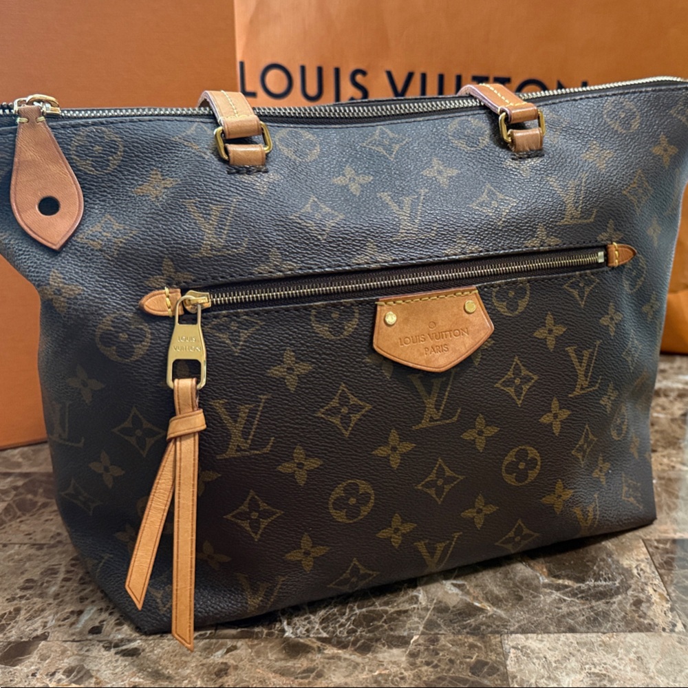 LOUIS VUITTON Lena PM Shoulder Bag Dark Brown Monogram Tote - CLASSIC!  GORGEOUS